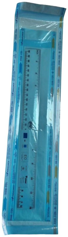 Regla plástica estéril de 30 cm en empaque doble bilaminado
